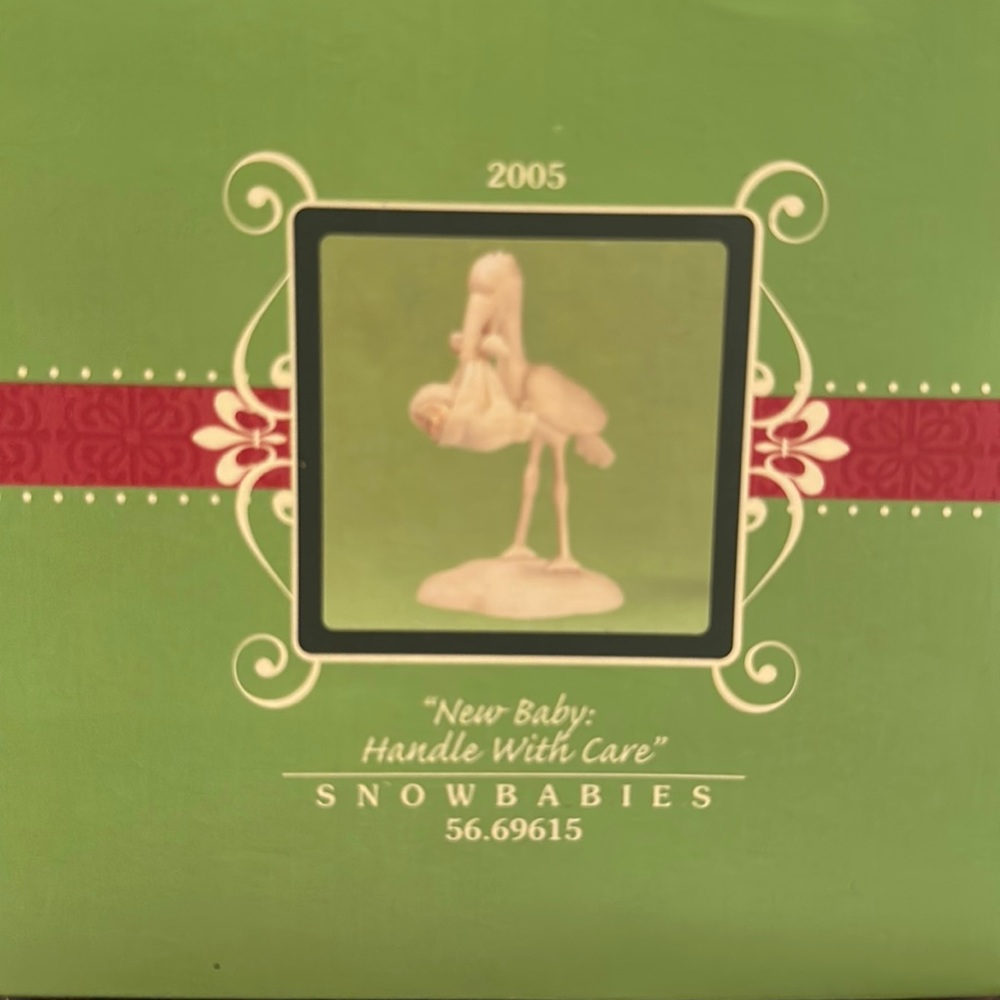 Dept 56 Snowbabies “New Baby: Handle With Care”